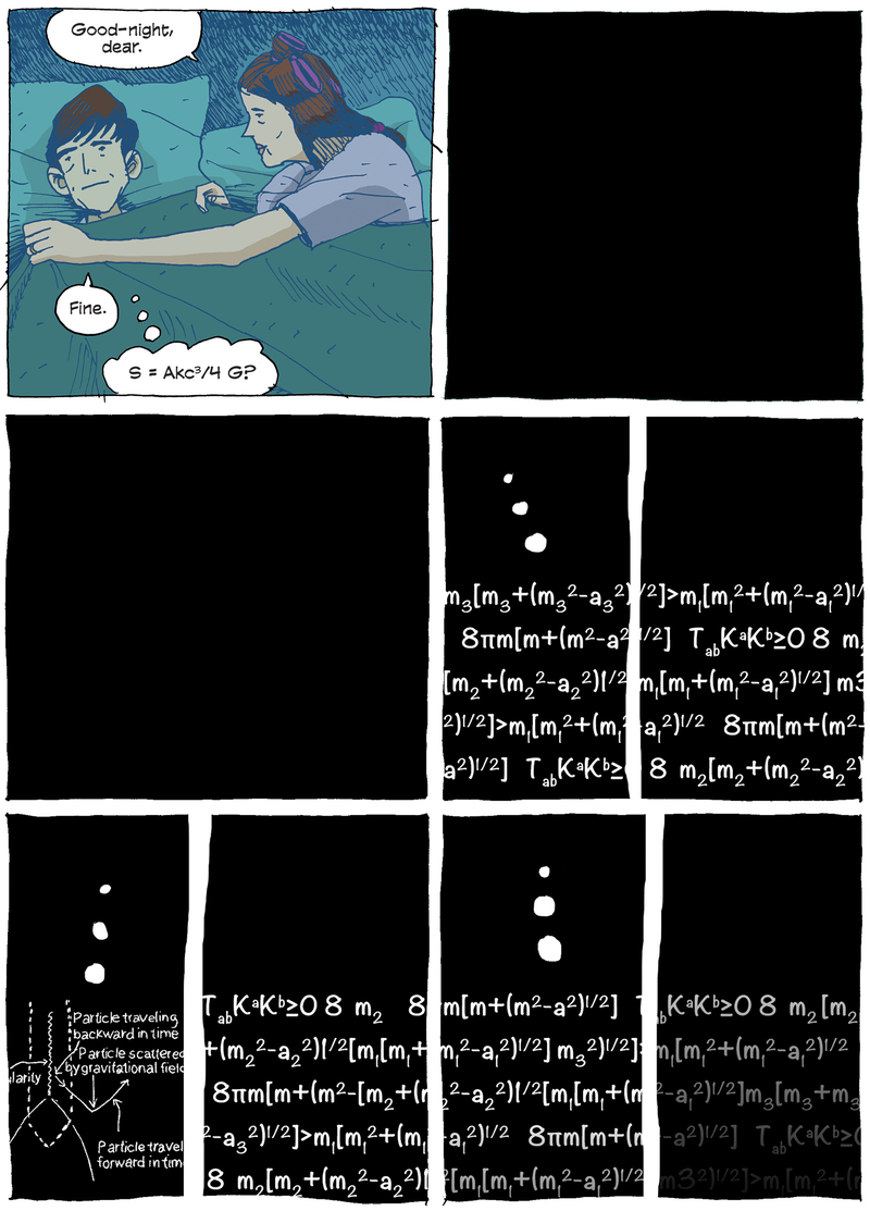 Page 133 of the upcoming Stephen Hawking graphic novel.